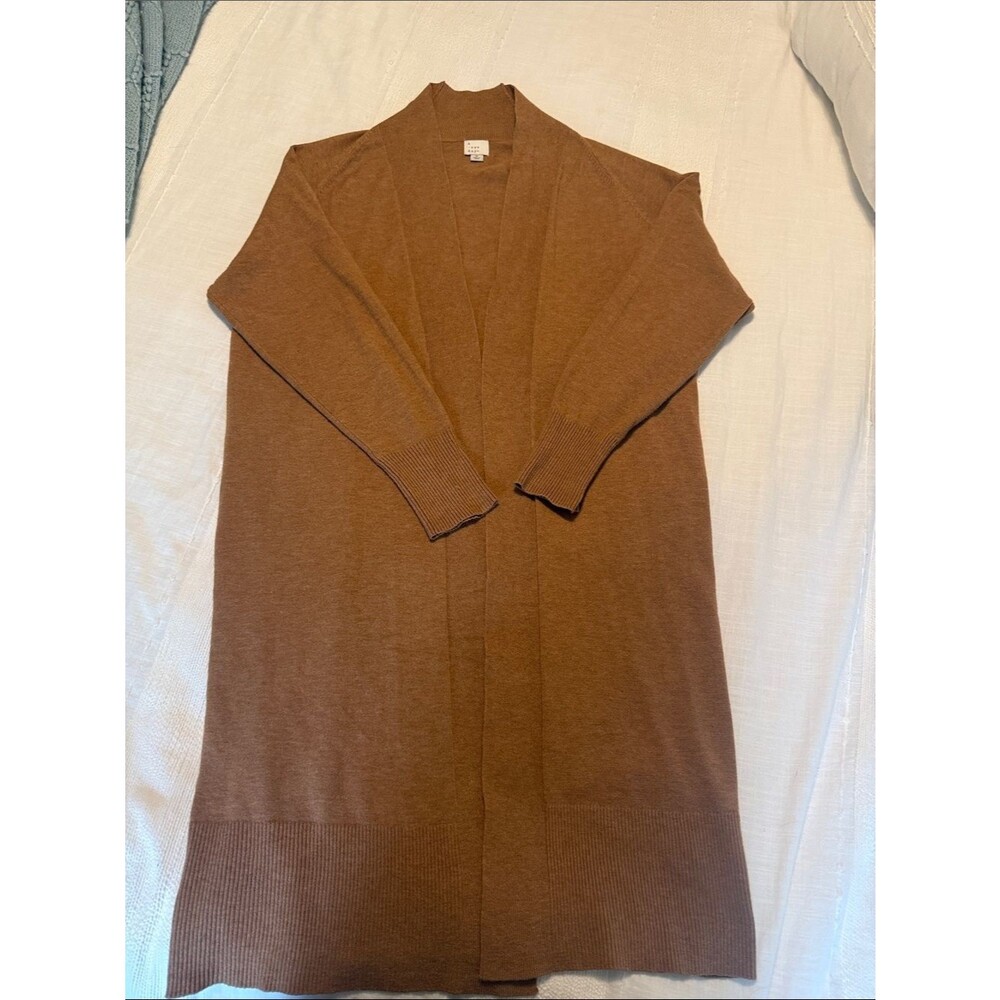 a new day Brown Ribbed-Neck Knit Sweater